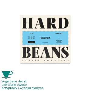 Hard Beans Kolumbia Odkrywca El Vergel bezkofeinowa filter 250 g