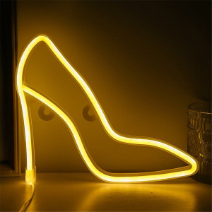 Neon LED USB/baterie lampka na ścianę Napis do pokoju znak neonowy Szpilki białе