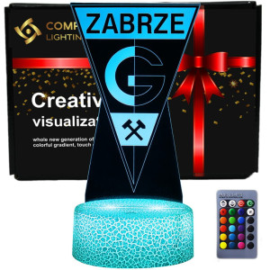 Lampka 3D nocna led usb Górnik Zabrze II