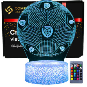 Lampka 3D nocna led usb KS Śląsk Wrocław Piłka Nożna