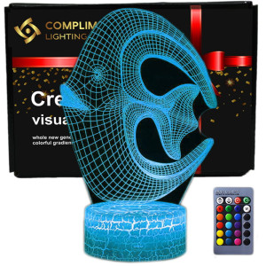 Lampka Nocna 3D lampa do wizualizacji 3D Coralline Fish Ryba Koralowa