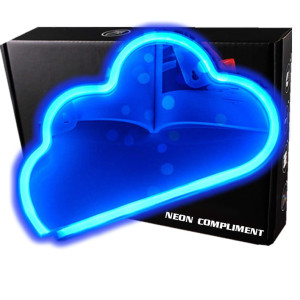 Neon Led Baterie/USB Lampka na ścianę Napis do pokoju Chmura