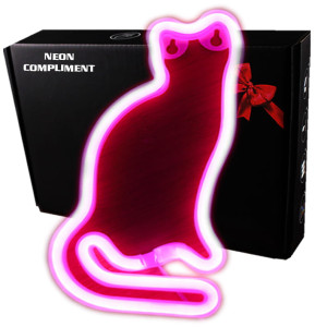 Gotowy Neon led USB na ścianę znak Cat Kotek