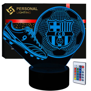 Lampka nocna Personal 3D Lamp LED USB pilot Piłka Nożna FC Barcelona Korki
