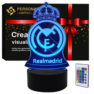 Lampka nocna Personal 3D Lamp LED USB pilot FC Real Madryt