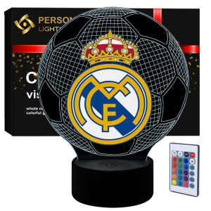 Lampka nocna Personal 3D Lamp USB pilot FC Real Madryt z Nadrukiem