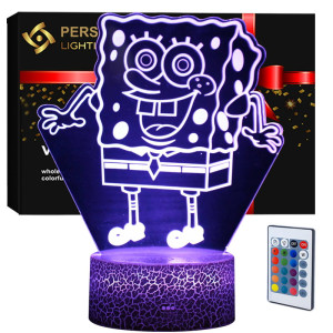 Lampka nocna Personal 3D Lamp LED USB pilot SpongeBob