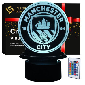 Lampka nocna Personal 3D Lamp LED USB pilot Manchester City Ball