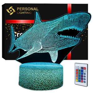 Lampka nocna Personal 3D Lamp LED USB pilot Rekin