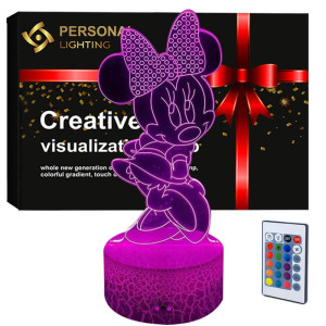 Lampka 3D nocna led usb na prezent Myszka Minnie