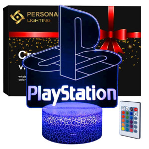 Lampka 3D LED nocna spersonalizowaną Playstation