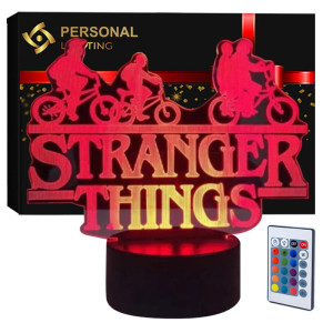 Personal 3D Lamp LED – Lampka Stranger Things z pilotem i efektem 3D