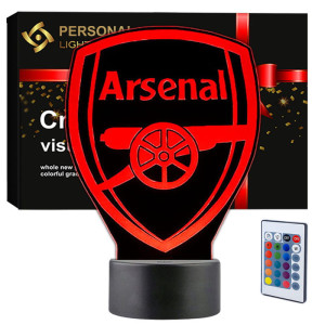 Lampka nocna 3D LED Arsenal FC - idealny prezent!