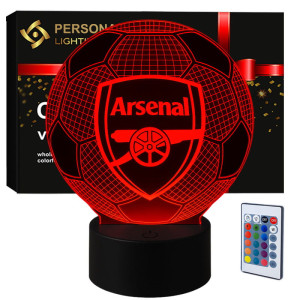 Lampka nocna 3D LED Arsenal FC dla kibica