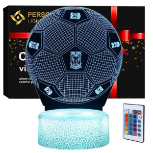 Lampka 3D nocna led usb Klub KKS Lech Poznań Piłka Nożna