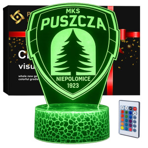 Lampka 3D nocna LED USB Liga Polska MKS Puszcza