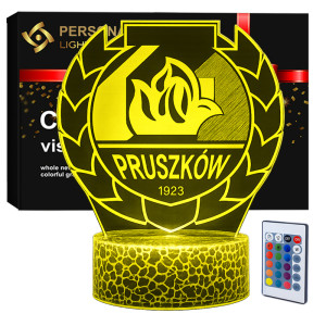 Lampka 3D nocna LED USB Liga Polska MKS Znicz Pruszków