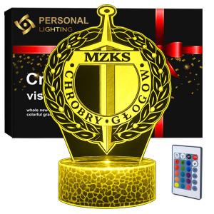 Lampka 3D nocna LED USB Liga Polska MZKS Chrobry Głogów