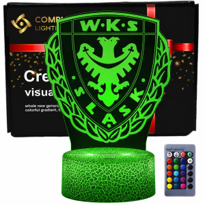 Lampka 3D nocna led usb KS Śląsk Wrocław