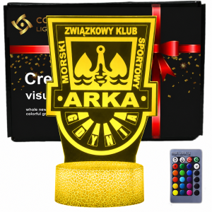 Lampka Nocna 3D lampa Liga polska piłka nożna Arka Gdynia