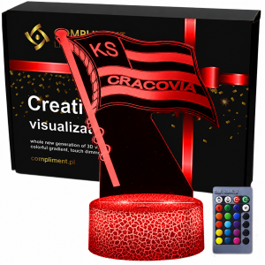 Lampka 3D nocna led usb KS Cracovia