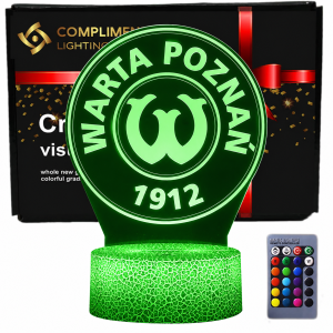 Lampka Nocna 3D lampa Liga polska piłka nożna Warta Poznań
