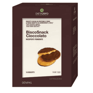 Denpas Dieta Zero Dieta Zero Biscosnack 16 Biscotti Ricoperti di cioccolato Cioccolato