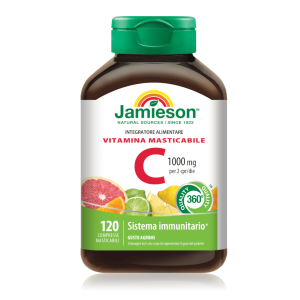 Jamieson Vitamina C 1000 mg 120 cpr Masticabile Agrumi