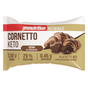 Pro Nutrition Pronutrition Cornetto KETO Keto Gold 1X50 g Crema al Cioccolato