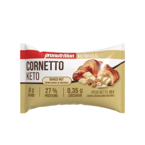 Pro Nutrition Pronutrition Cornetto KETO Keto Gold 1X50 g Bianco Nut