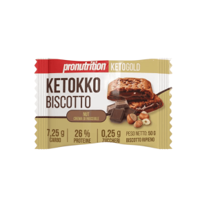 Pro Nutrition Pronutrition Ketokko Biscotto 1X50 gr 26% di Proteine Nut Crema di Nocciole