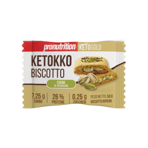 Pro Nutrition Pronutrition Ketokko Biscotto 1X50 gr 26% di Proteine Crema al Pistacchio