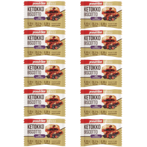 Pro Nutrition Pronutrition Ketokko Biscotto 10X50 gr 26% di Proteine Purea ai Frutti di Bosco