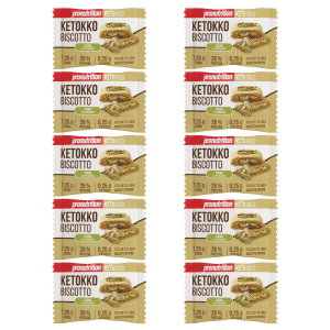 Pro Nutrition Pronutrition Ketokko Biscotto 10X50 gr 26% di Proteine Crema al Pistacchio