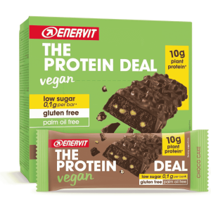 Enervit The Protein Deal Barretta Proteica Vegan 25 X 40 gr Choco Cake (Vegan)