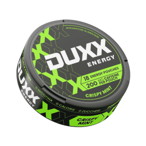 Black Focus Duxx Energy 200 mg di caffeina 18 pouches Crispy Mint