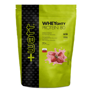 +Watt Wheyghty 80 750 gr vari Gusti Proteine Concentrate Fragola