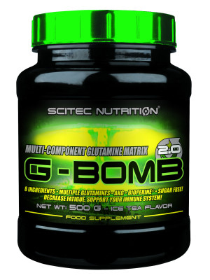 Scitec Nutrition G-Bomb 500 gr Matrice di Glutammina Ice tea