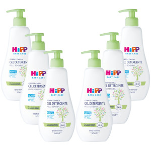 Hipp Gel Detergente corpo e capelli 6X400 ml