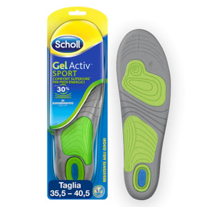 Scholl Gel Active Sport solette Antiodore Donna 35,5 40,5