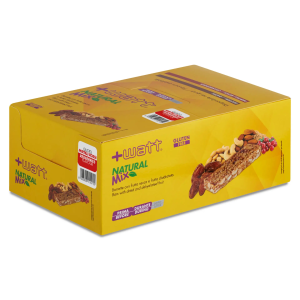 +Watt Natural Mix 24 Barrette Energetiche da 30 gr Arachidi e Mirtilli Rossi