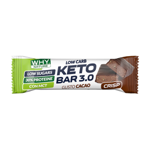 WHY SPORT WHY Nature Keto Bar 1 Barretta Proteica da 30 gr Cacao