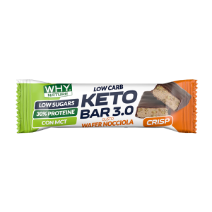 WHY SPORT WHY Nature Keto Bar 1 Barretta Proteica da 30 gr Wafer Nocciola