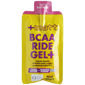 +Watt Bcaa Ride Gel+ 1 Bustina da 40 ml Tutti i Frutti