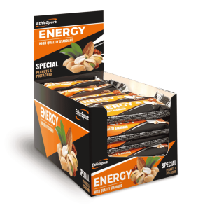 EthicSport Energy Special Barrette Energetiche Box 28 X 35 g Arachidi e Pistacchio