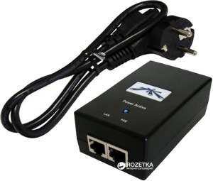 Adapter PoE Ubiquiti PoE 48V/0,5A 24W (POE-48-24W-G). Akcesoria do monitoringu