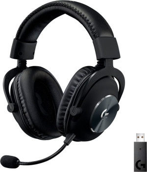 Słuchawki Logitech G PRO X Wireless LIGHTSPEED czarne (981-000907). Słuchawki