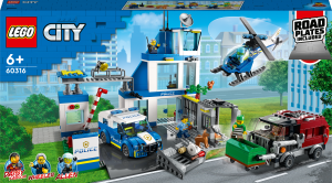 Zestaw klocków LEGO City Posterunek policji 668 elementów (60316). Klocki