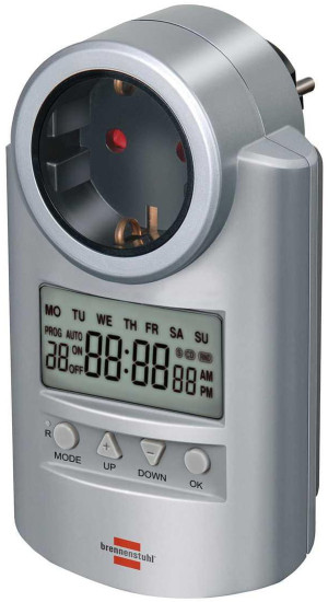 Gniazdko z elektronicznym minutnikiem Brennenstuhl Primera-Line DT IP 20 (1507500). Timery i przekaźniki czasowe