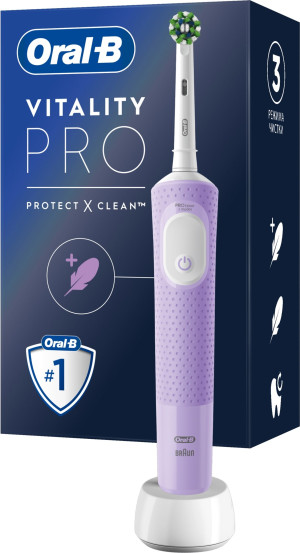 Szczoteczka elektryczna do zębów Oral-B Braun D103 Vitality PRO Lilac Mist (4210201427025). Szczoteczki elektryczne i irygatory